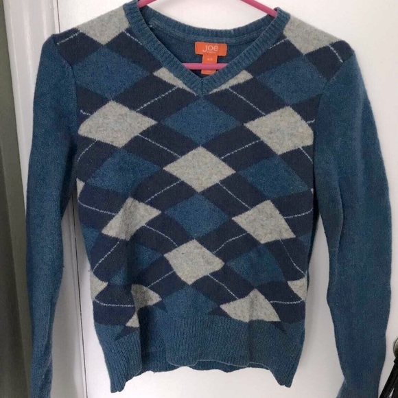 Blue argyle joe fresh sweater - Picture 1 of 2